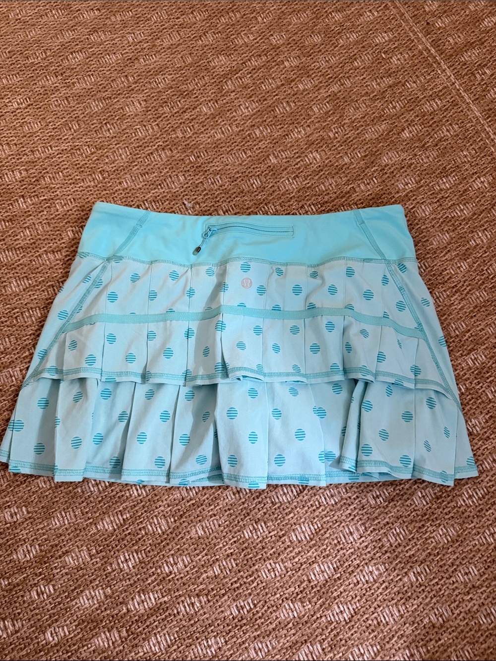 lululemon athletica Aqua Tiered Polka-Dot Skirt